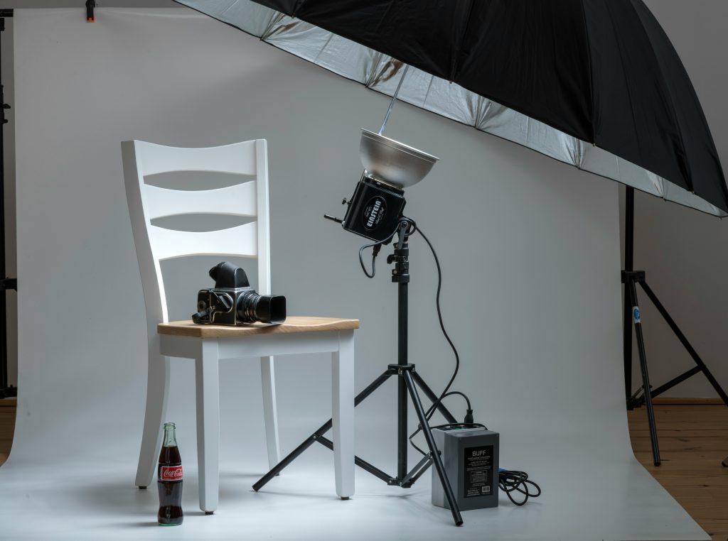 items in a photography studio