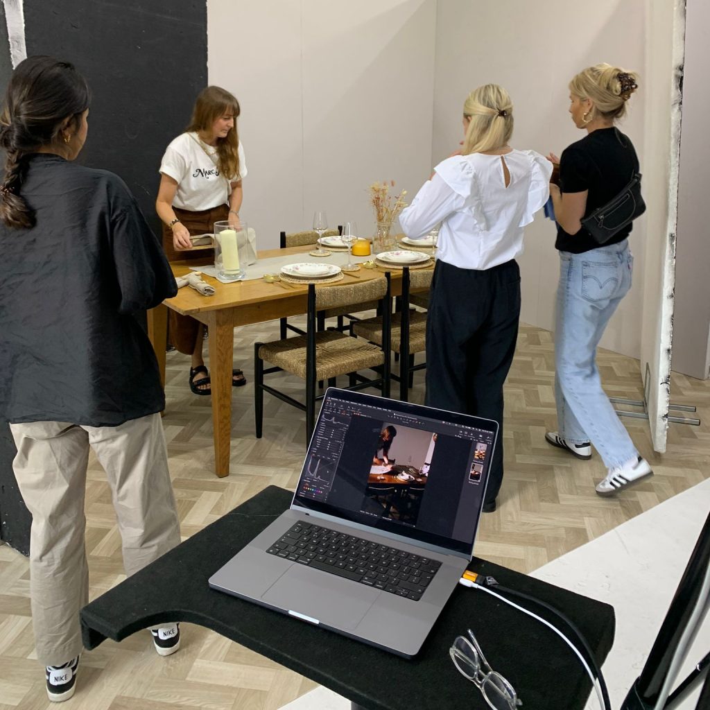 Furniture shoot at West London Studio