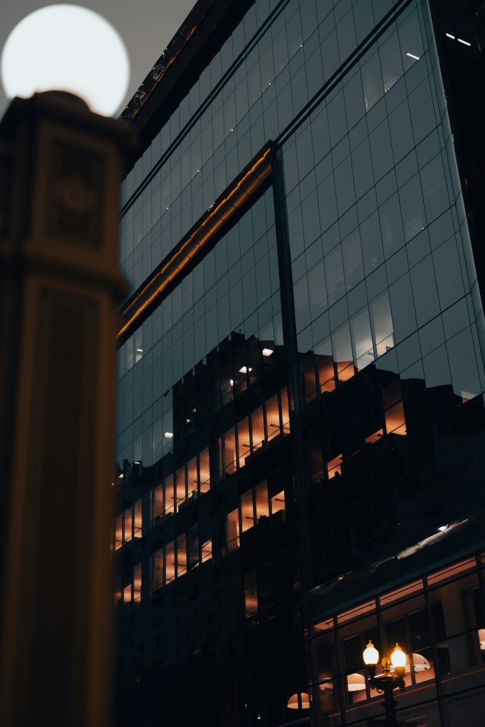 Corporate building - night